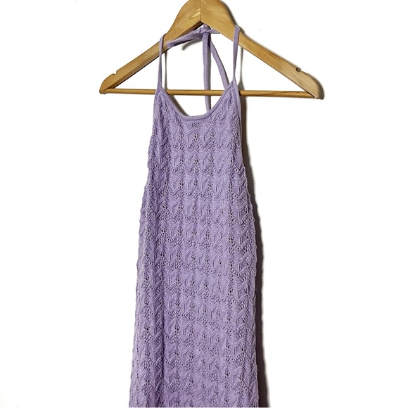 Alice + Olivia | Lavender Crochet Jone Dress - Picture 7 of 7